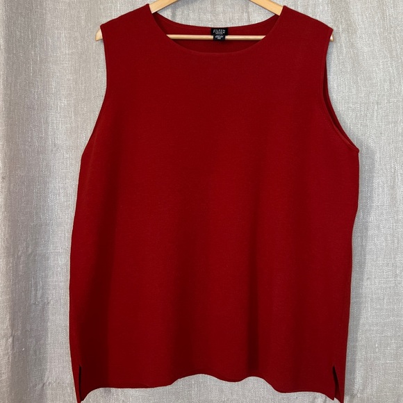Eileen Fisher Classic Tank Tops Burgundy and Red size 2X - Picture 3 of 14